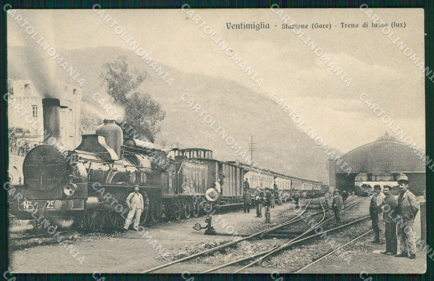 Imperia Ventimiglia Stazione Treno Lux cartolina KF2210 – fronte