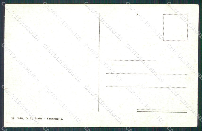 Imperia Ventimiglia Stazione Treno Lux cartolina KF2210 – retro