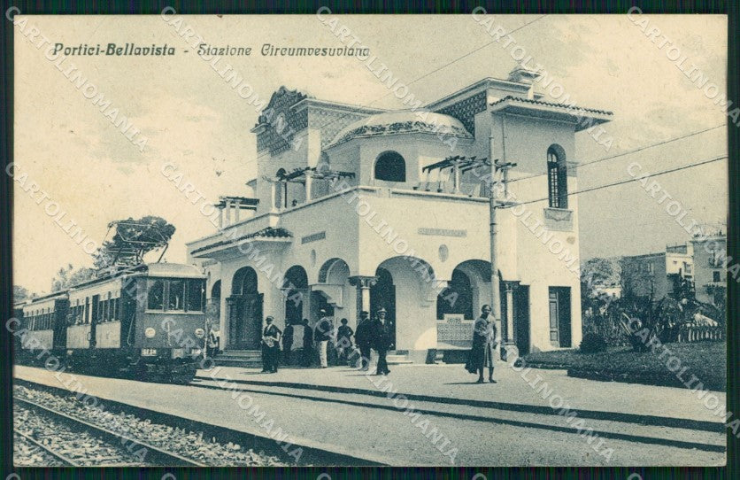 Napoli Portci Bellavista Stazione Circumvesuviana Treno cartolina KF2212 – fronte