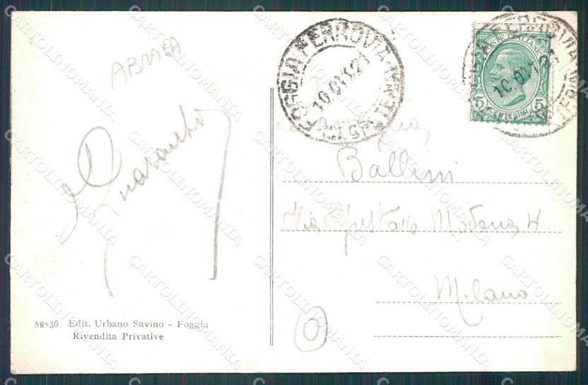 Foggia Città Stazione Treno ABRASA cartolina KF2215 – retro