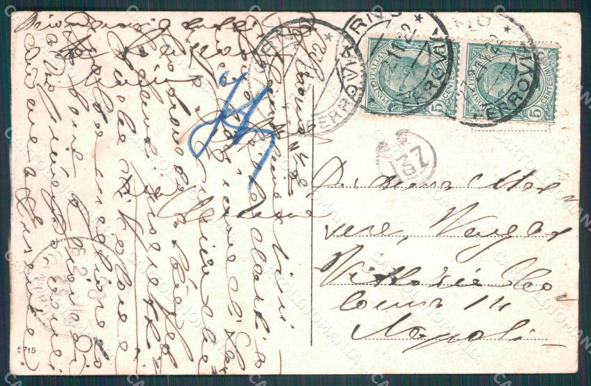 Livorno Città ABRASA cartolina KF2222 – retro