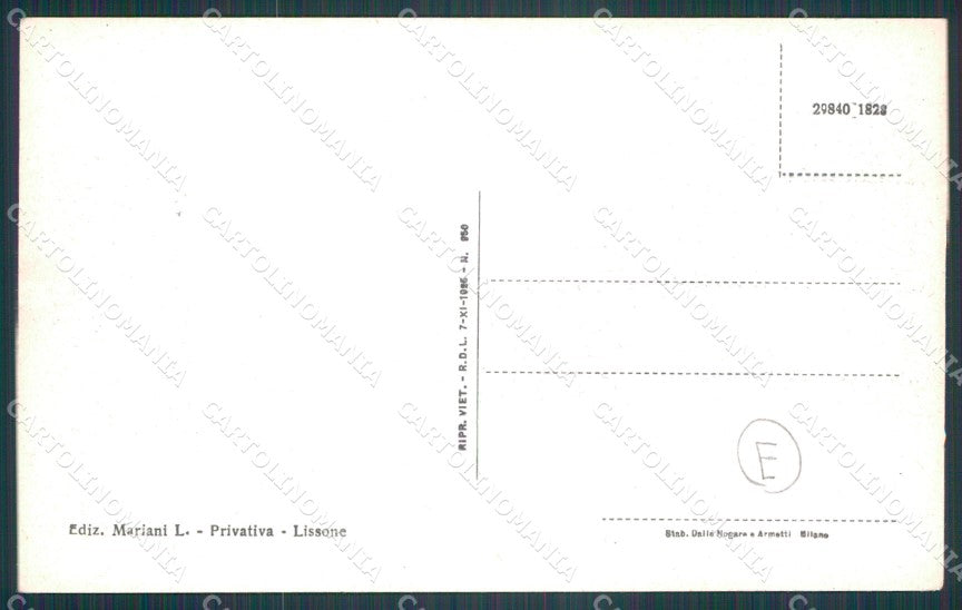 Milano Monza Lissone Auto cartolina KF2237 – retro