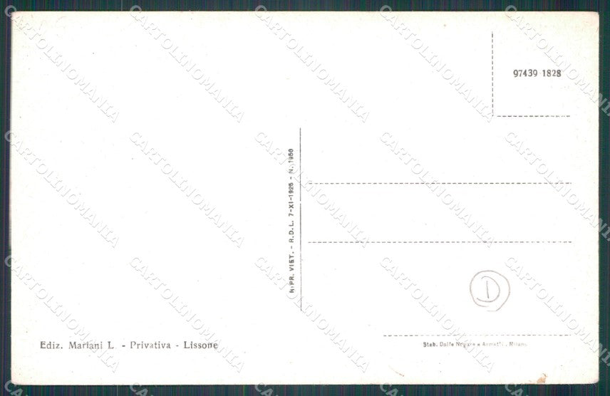Milano Monza Lissone cartolina KF2242 – retro