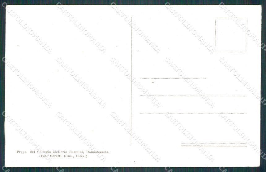 Verbania Domodossola Collegio Rosmini cartolina KF2259 – retro