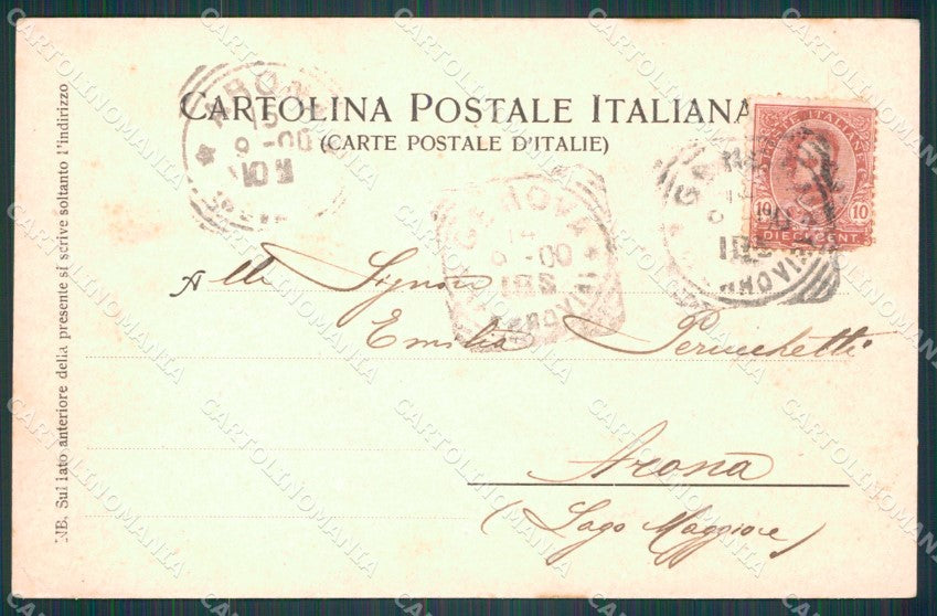 Genova Città Hotel Central cartolina KF2260 – retro