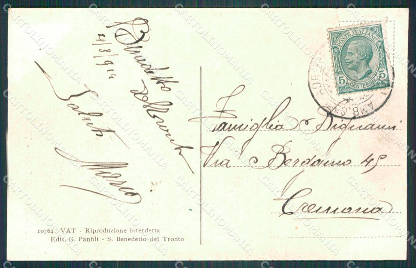 Ascoli Piceno San Benedetto del Tronto cartolina KF2262 – retro