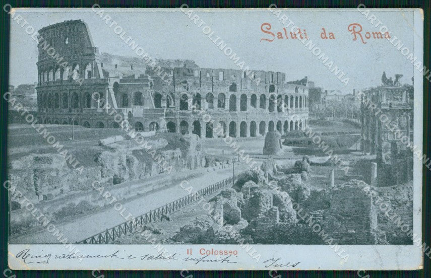 Roma Città Colosseo PIEGHINA cartolina KF2270 – fronte