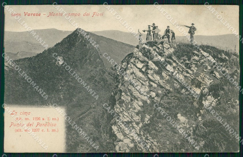 Varese Città Monte Campo dei Fiori Alpinismo cartolina KF2276 – fronte