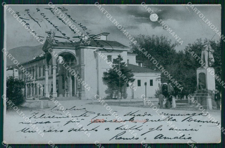 Varese Luino Chiaro di Luna PIEGHINA cartolina KF2280 – fronte