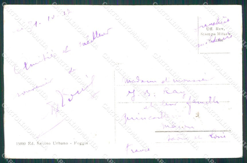 Foggia Città Istituto Tecnico cartolina KF2284 – retro