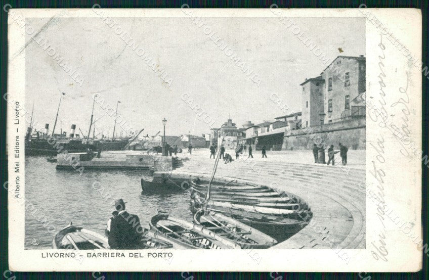 Livorno Città Barche cartolina KF2288 – fronte