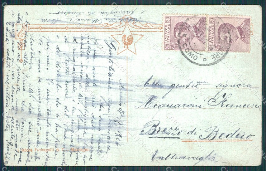 Varese Maccagno Armio PIEGHE cartolina KF2302 – retro