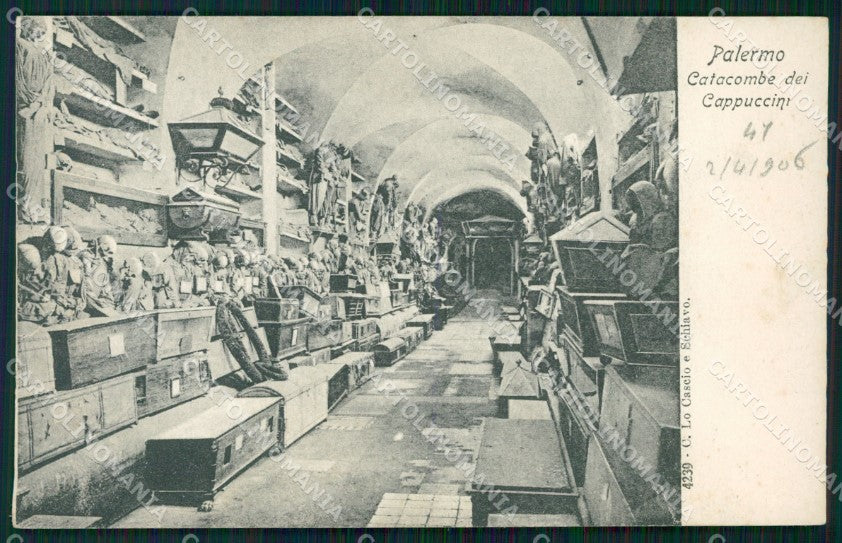 Palermo Città Catacombe Cappiccini cartolina KF2306 – fronte