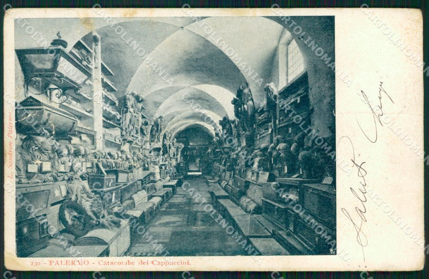 Palermo Città Catacombe Cappiccini cartolina KF2308 – fronte