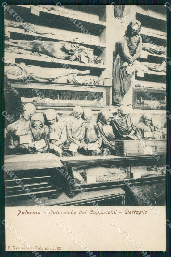 Palermo Città Catacombe Cappiccini cartolina KF2315 – fronte