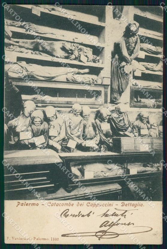 Palermo Città Catacombe Cappiccini cartolina KF2316 – fronte