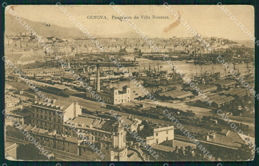 Genova Città Barche cartolina KF2320 – fronte
