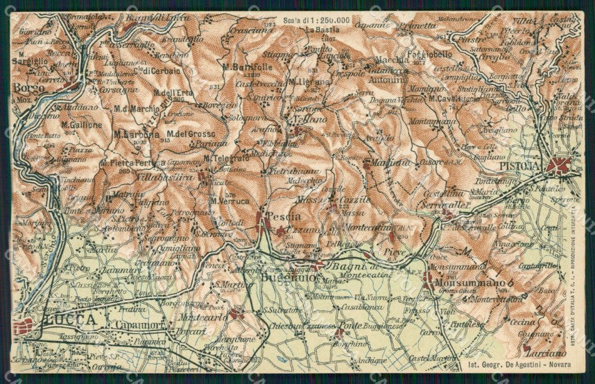Lucca Città Mappa cartolina KF2330 – fronte