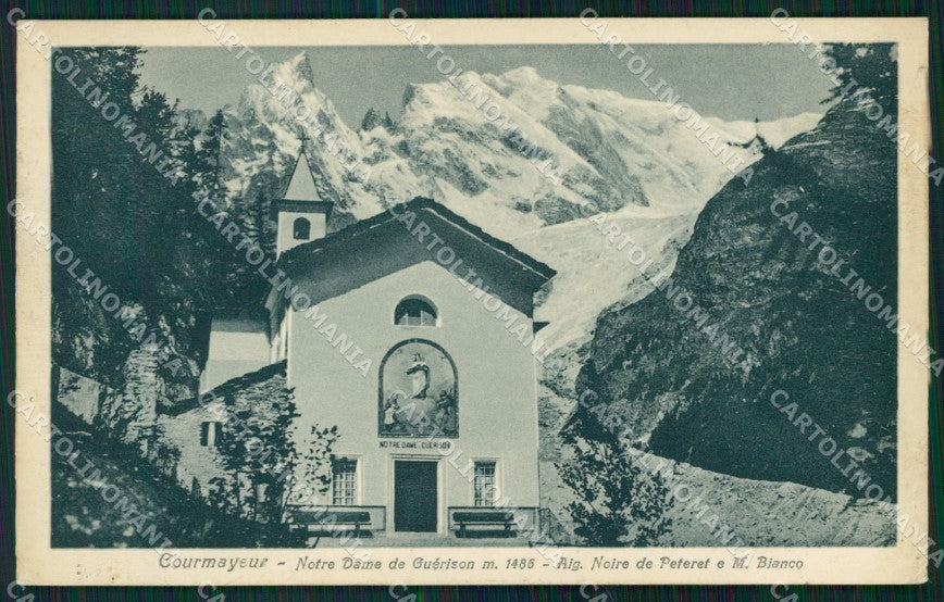Aosta Courmayeur Monte Bianco cartolina KF2337 – fronte