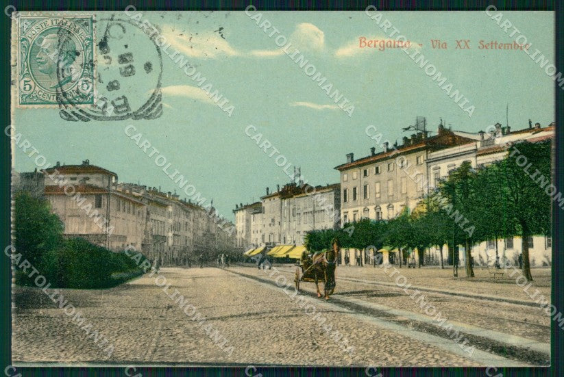 Bergamo Città Carretto cartolina KF2361 – fronte