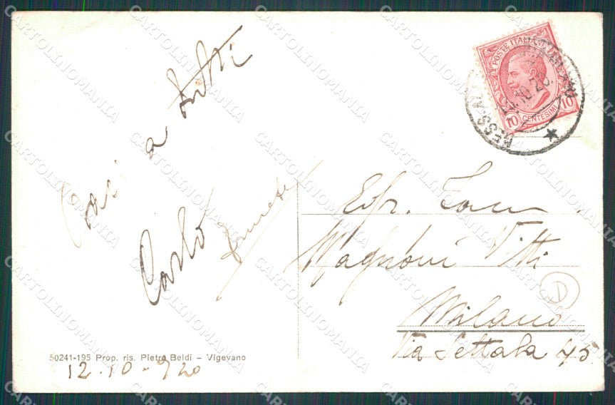 Pavia Vigevano Carretto cartolina KF2379 – retro