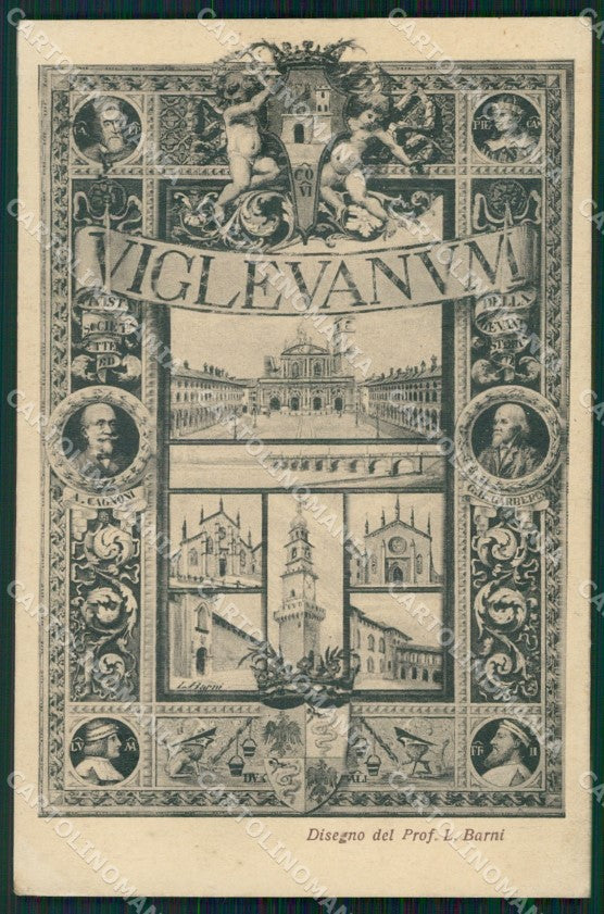 Pavia Vigevano Barni cartolina KF2386 – fronte