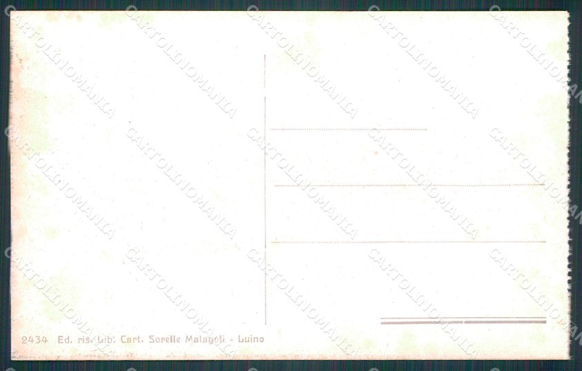 Varese Luino Lago Maggiore Ferrovia del Gottardo cartolina KF2398 – retro