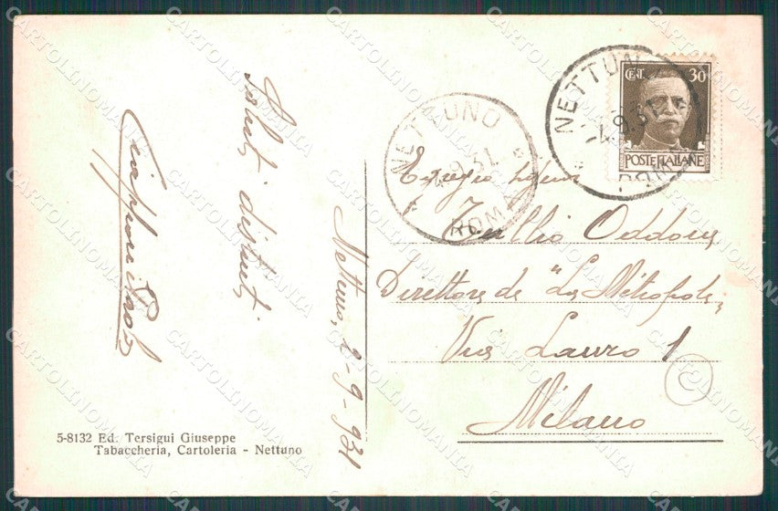 Roma Nettuno cartolina KF2404 – retro
