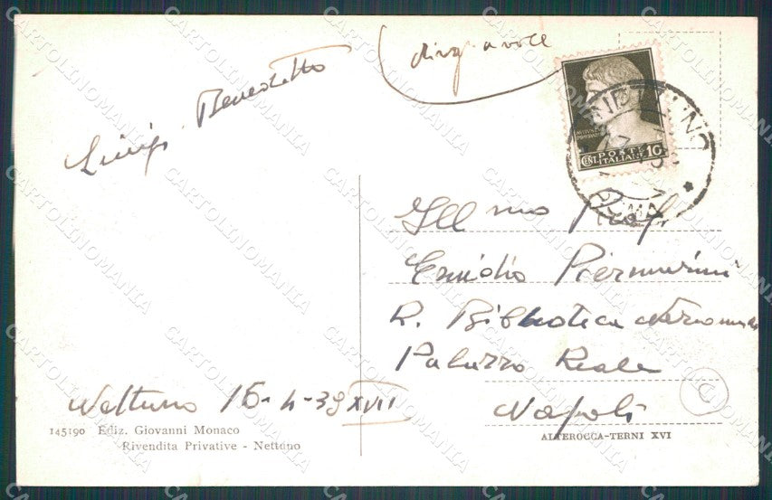 Roma Nettuno cartolina KF2405 – retro