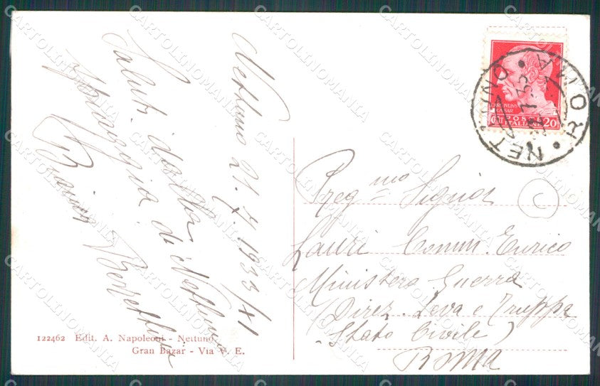 Roma Nettuno cartolina KF2408 – retro