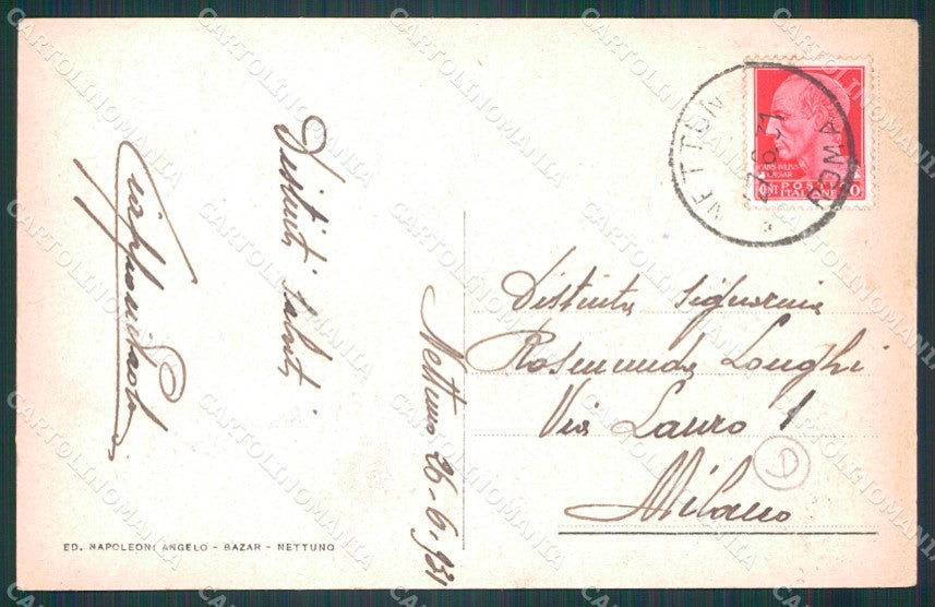 Roma Nettuno cartolina KF2414 – retro