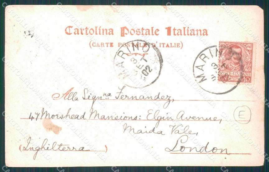 Roma Nettuno Costumi PIEGHINA cartolina KF2418 – retro