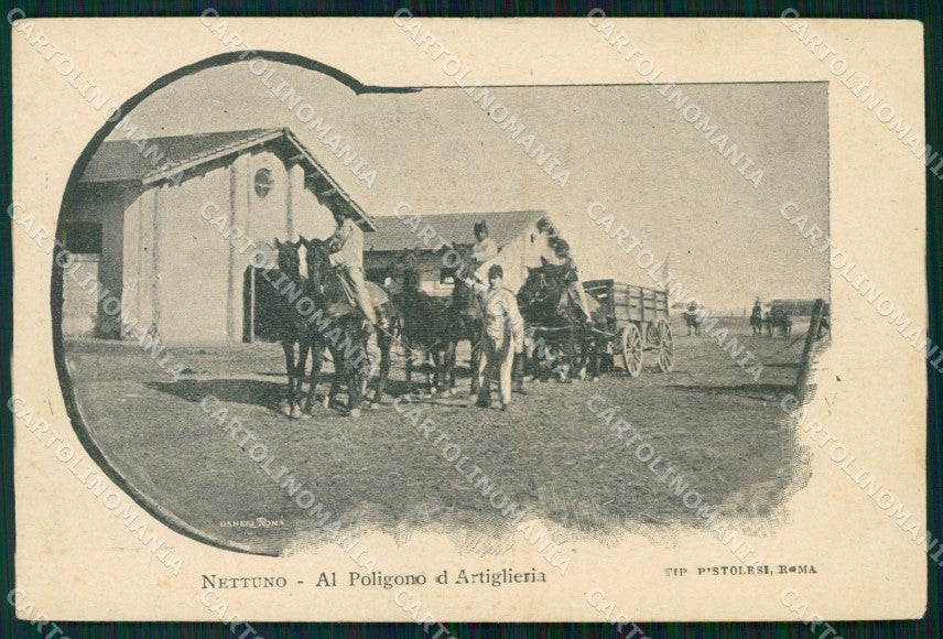 Roma Nettuno Poligono Artiglieria cartolina KF2419 – fronte