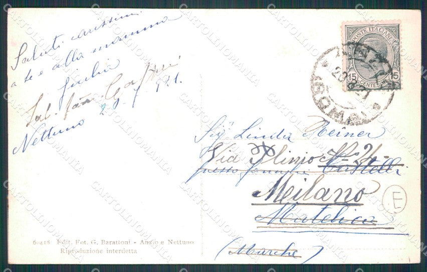 Roma Nettuno Aleardi cartolina KF2423 – retro