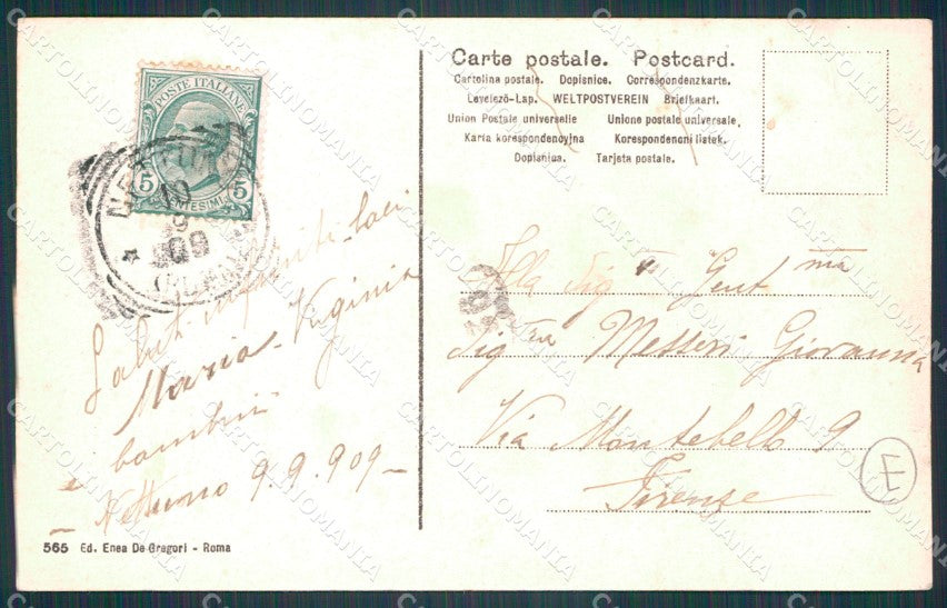 Roma Nettuno cartolina KF2424 – retro