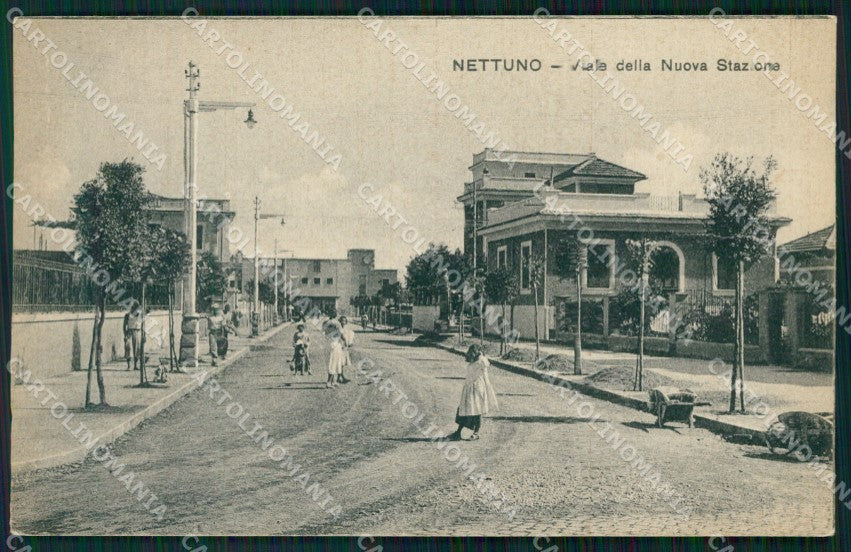 Roma Nettuno Stazione PIEGHINA cartolina KF2434 – fronte