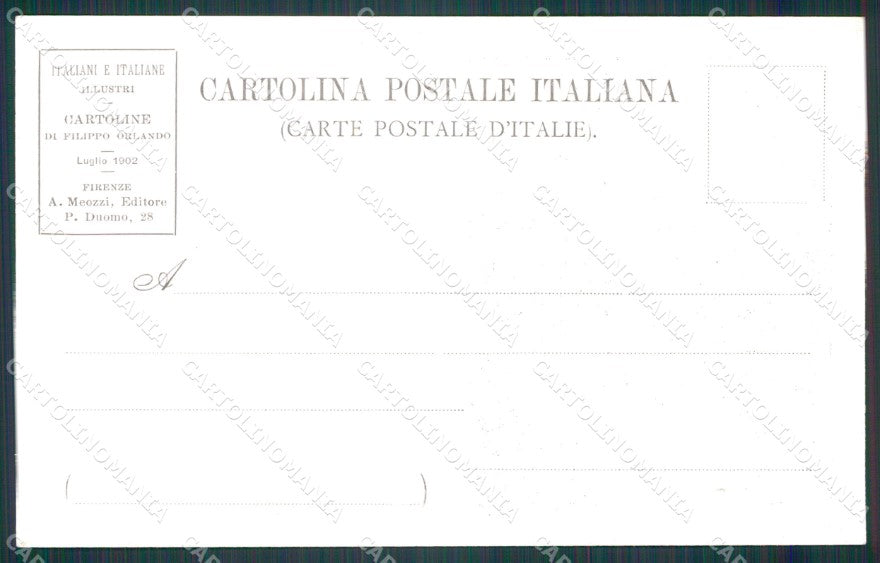 Firenze Città Filippo Orlando Giuseppe Poggi cartolina KF2470 – retro
