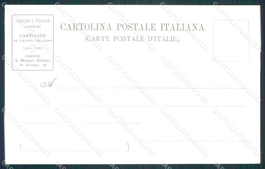 Firenze Città Filippo Orlando Giuseppe Poggi cartolina KF2471 – retro