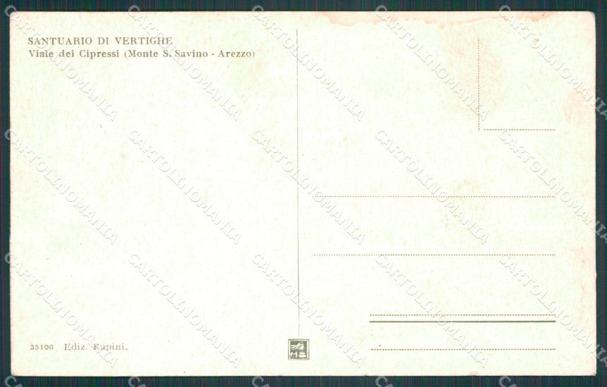 Arezzo Vertighe Santuario di cartolina KF2473 – retro