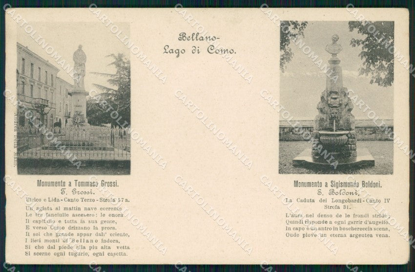 Lecco Bellano Lago di Como cartolina KF2481 – fronte