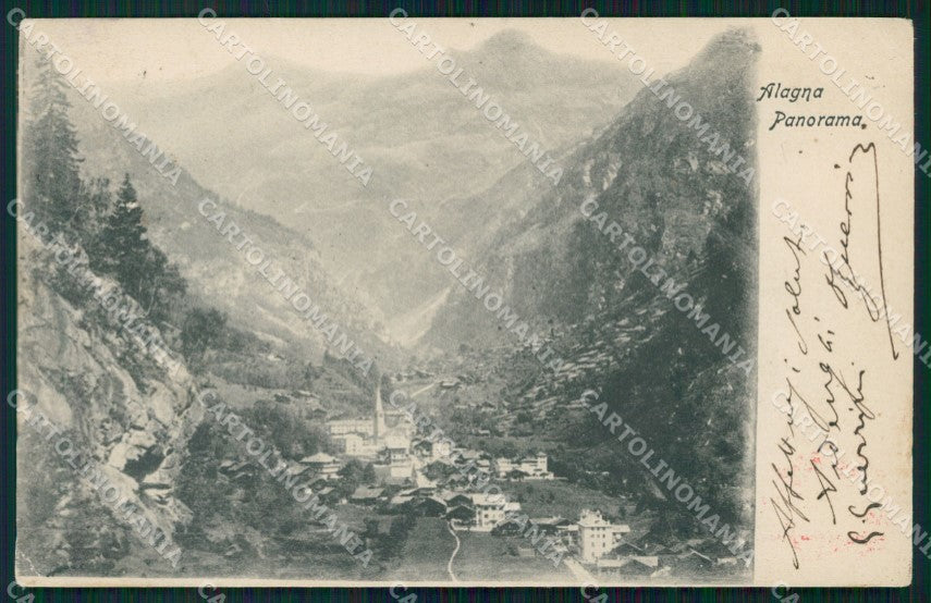 Vercelli Alagna Valsesia PIEGHINA cartolina KF2493 – fronte