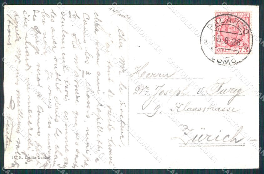 Verbania Palanzo Lemna Lago Maggiore Buoi cartolina KF2494 – retro