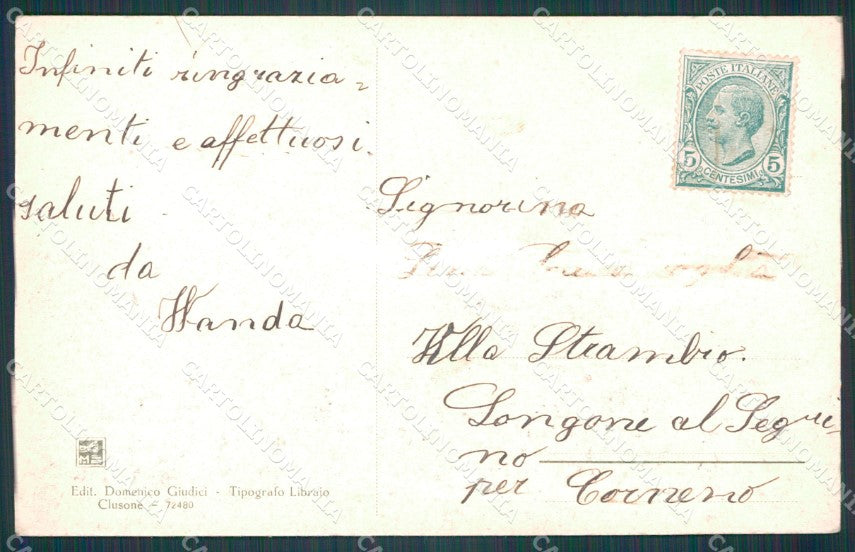 Bergamo Giogo della Presolana ABRASA cartolina KF2496 – retro