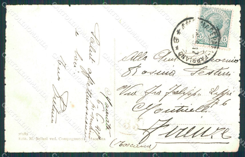 Macerata Città ABRASA cartolina KF2508 – retro