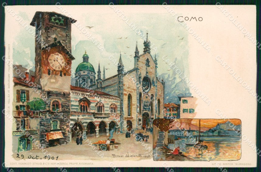 Como Città Lago di Como Wielandt cartolina KF2519 – fronte