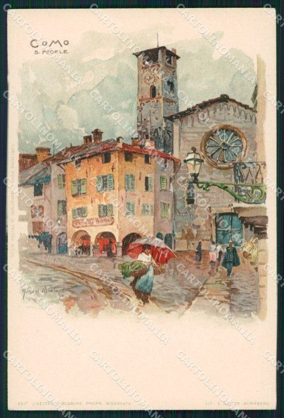 Como Città San Fedele PIEGHINA Wielandt cartolina KF2521 – fronte