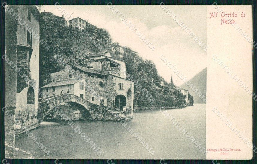 Como Nesso Orrido di Lago di Como PIEGA cartolina KF2523 – fronte