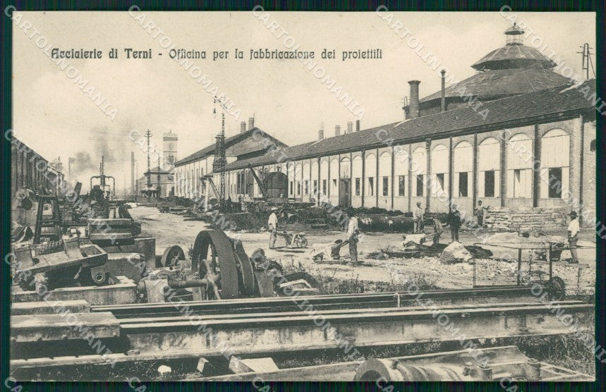 Terni Città Officina fabbricazione proiettili Alterocca 5497 cartolina KF2526 – fronte