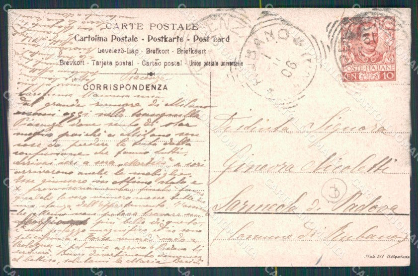 Milano Città Palazzo del Senato cartolina KF2539 – retro