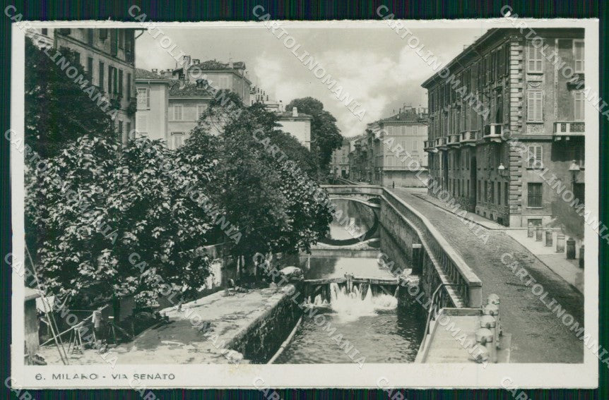 Milano Città Vecchio Naviglio in Via Senato cartolina KF2546 – fronte